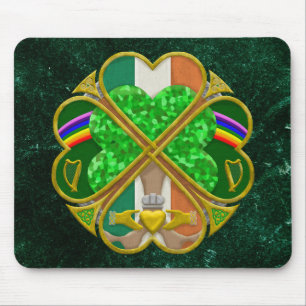 Keltisches Shamrock-Erbesymbol Irisch Inspiriert Mousepad