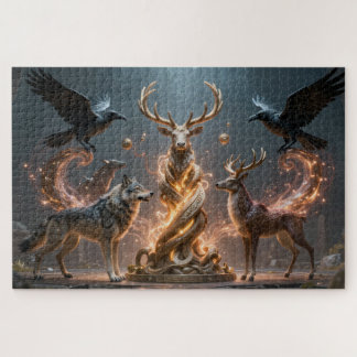 Keltisches Spirit Animal Totem Puzzle