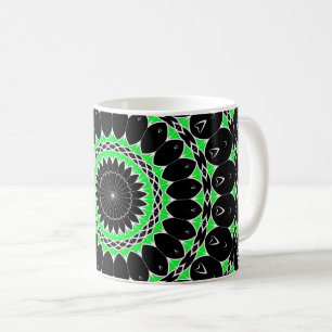 Keltisches Stammesmandala (Grün) Kaffeetasse