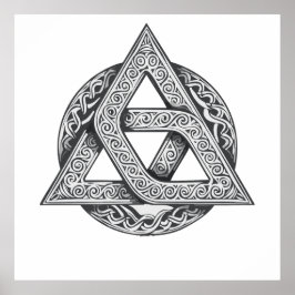 Keltisches Symbol, Trinity-Knoten Poster