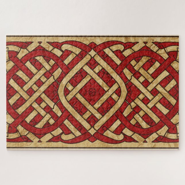 Keltisches walisisches Knotwork-Jigsaw-Puzzle (Horizontal)