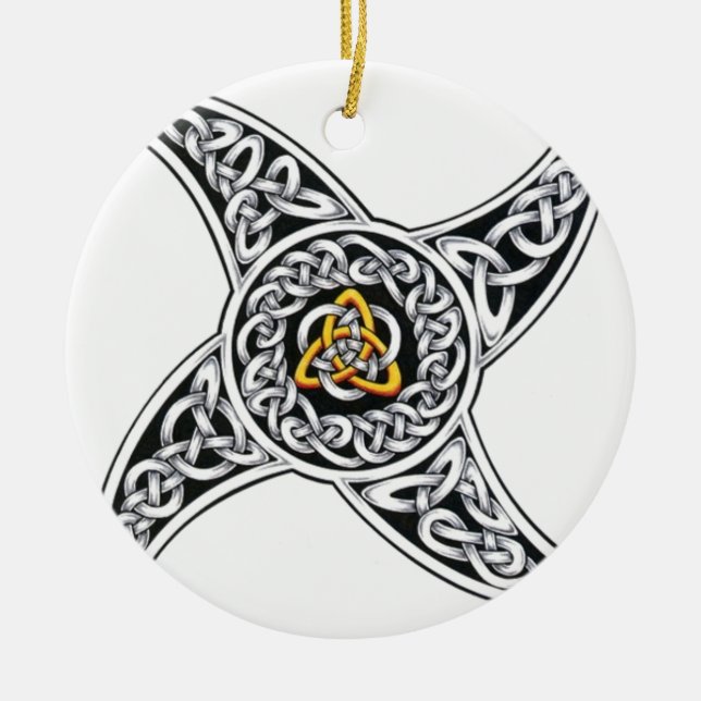 KeltischKrieger Symbol Keramikornament (Vorne)