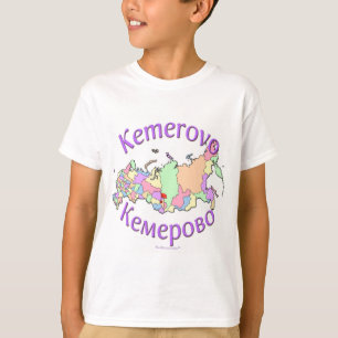 Kemerovo Russland Karte T-Shirt
