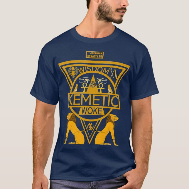Kemetische Spiritualität Antike ägyptische Kunst T-Shirt (Vorderseite)