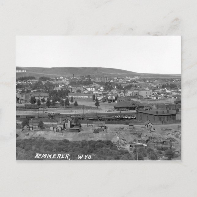 Kemmerer Wyoming, ca. 1920 Postkarte (Vorderseite)