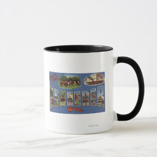 Kemmerer, Wyoming - große Buchstabe-Szenen Tasse