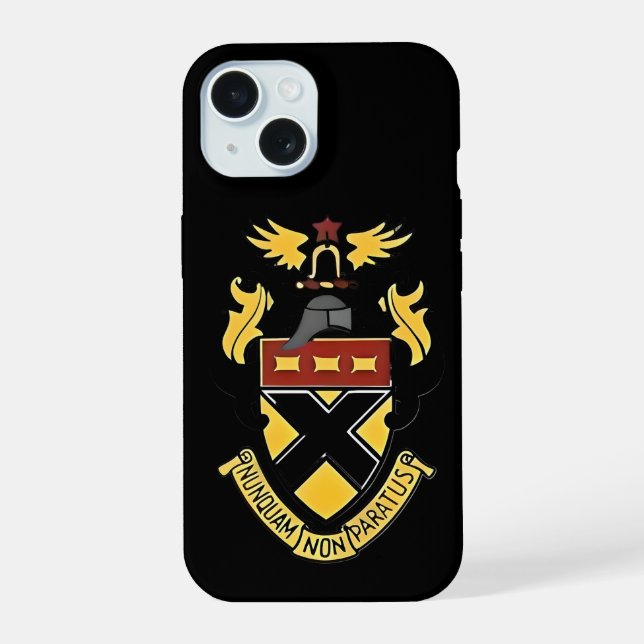 Kemper Crest iPhone 15 Hülle (Rückseite)