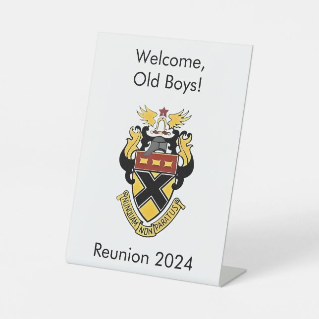 Kemper Military School and Uni Wiedersehen Sockelschild (Vorderseite)