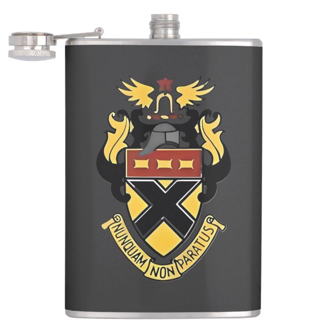 Kemper Wappen Vinyl-Wrapped Flask Flachmann (Geöffnet)