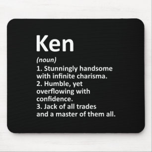 Ken Definition Personalisierter Name Lustiges Gebu Mousepad
