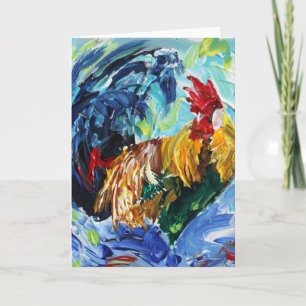 Ken der Hahn. Diese Liebehuhn-Liebe Special Karte