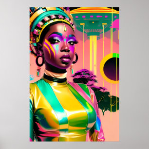 Ken Gage Afrofuturismus Eine Science Fiction Pop Poster