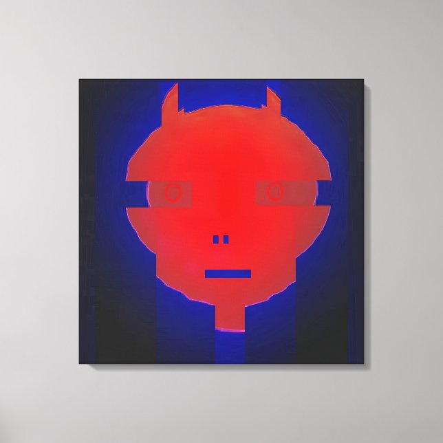 Ken Gage Digital Devil Surrealismus Leinwanddruck (Vorderseite)