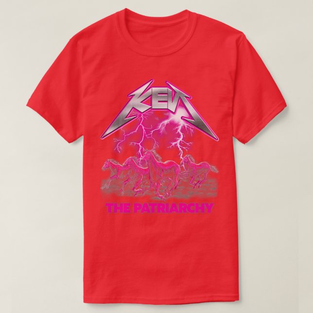Ken Patriarchy handelt von Pferden T-Shirt (Design vorne)