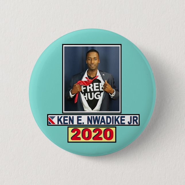 Ken W. Nwadike, Jr. für Präsident Button (Vorderseite)