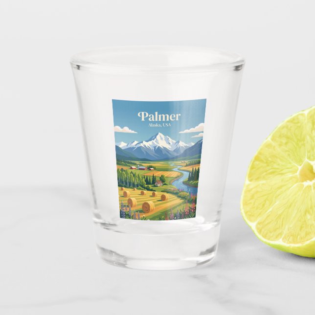 Kenai Alaska Schnapsglas (Vorderseite)