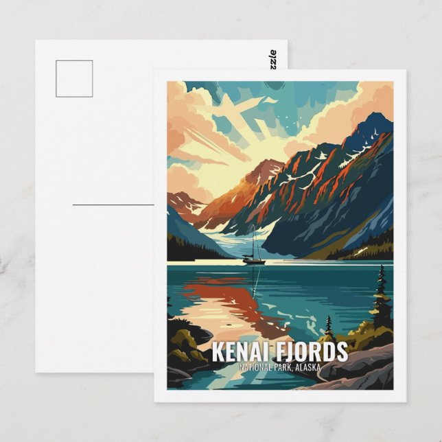 Kenai Fjords National Park Alaska USA Postkarte (Vorne/Hinten)
