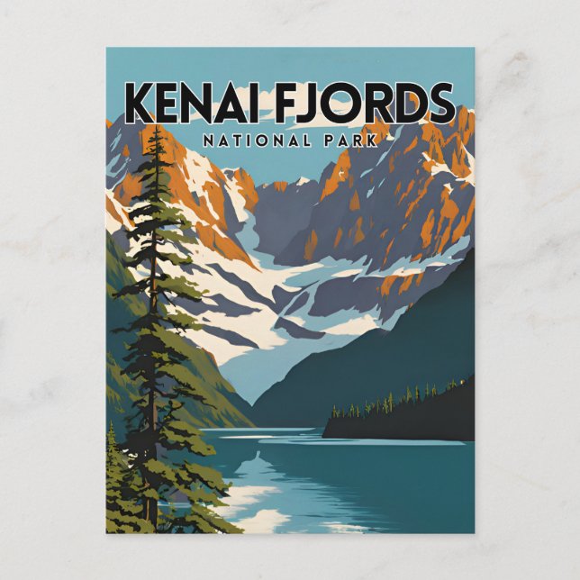 Kenai Fjords National Park Travel Postkarte (Vorderseite)