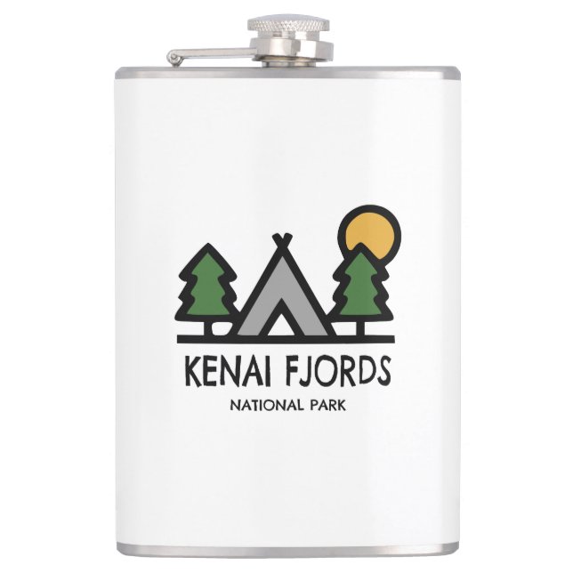 Kenai Fjords Nationalpark Flachmann (Vorderseite)