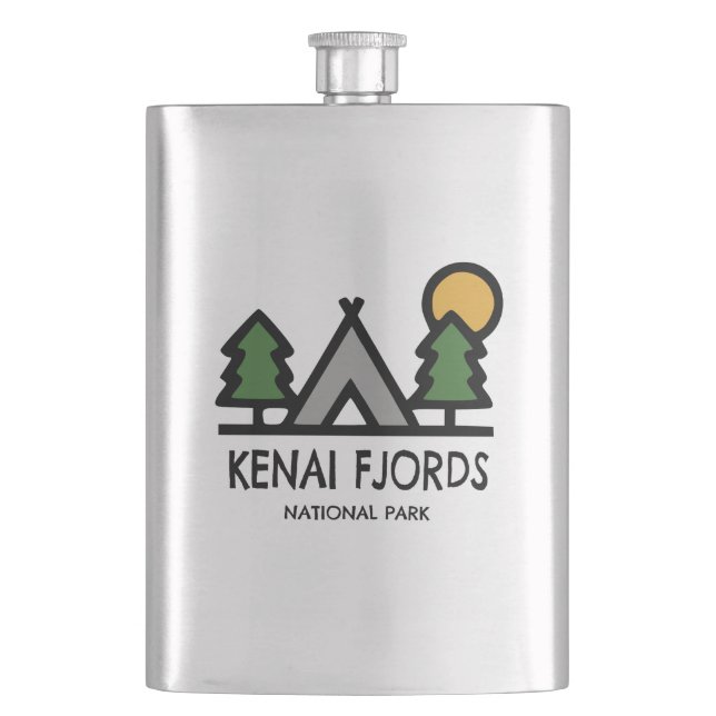 Kenai Fjords Nationalpark Flachmann (Vorderseite)