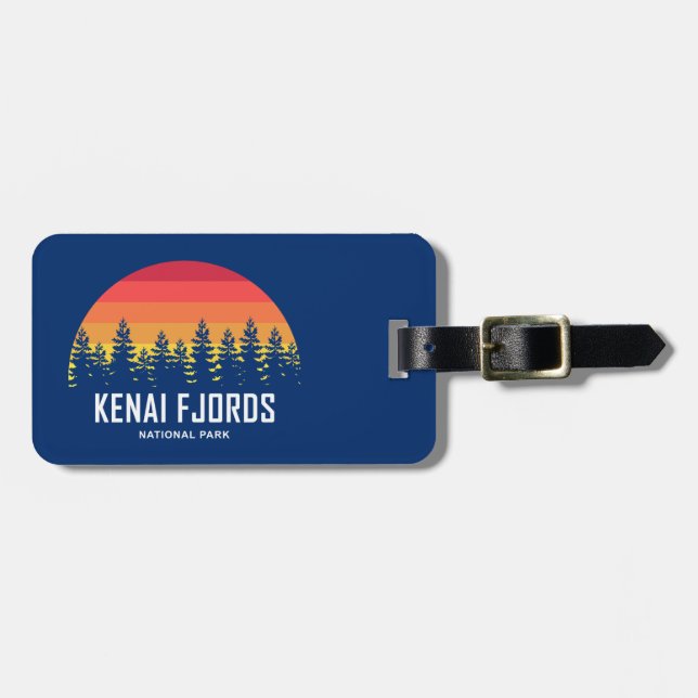 Kenai Fjords Nationalpark Gepäckanhänger (Vorderseite horizontal)