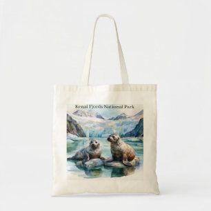 Kenai Fjords Nationalpark Hafen Siegel Tote Bag Tragetasche