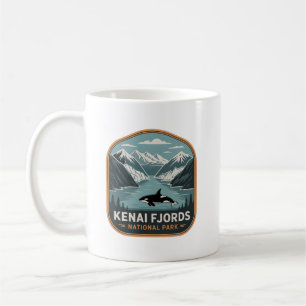 Kenai Fjords Nationalpark Orca Abzeichen Kaffeetasse