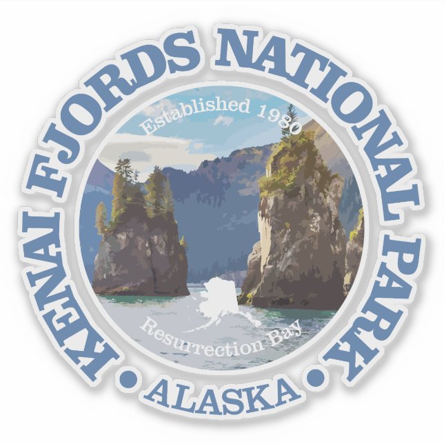 Kenai Fjords NP2 Aufkleber (Vorderseite)