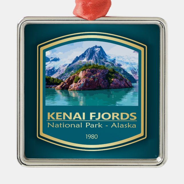 Kenai Fjords NP (PF1) Ornament Aus Metall (Vorne)