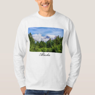 Kenai Fjords Snowy Mountains Long Sleeve T - Shirt