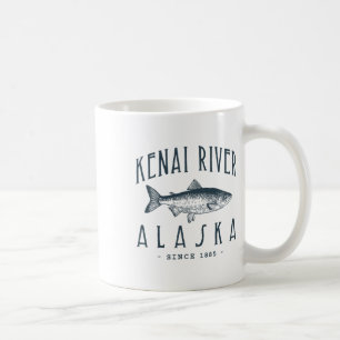 Kenai Fluss Alaska Fischiger Fischer Lustiger Angl Kaffeetasse
