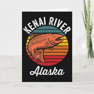 Kenai Fluss Alaska Lachsangeln Karte