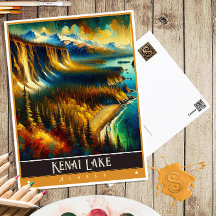Kenai Lake, Alaska | Vintage Malerei