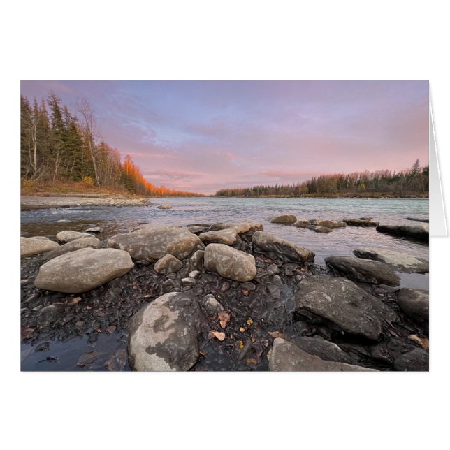 Kenai River - 5 Zoll x 7 Zoll Kunstkarte (Vorderseite (Horizontal))