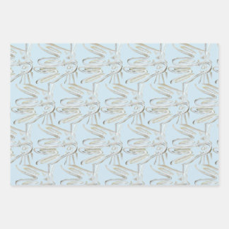 Kendall Boggs Fine Art Pale Rabbits Geschenkpapier Set