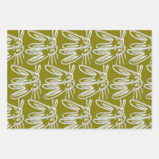 Kendall Boggs Fine Art Rabbit Wrapping paper Geschenkpapier Set
