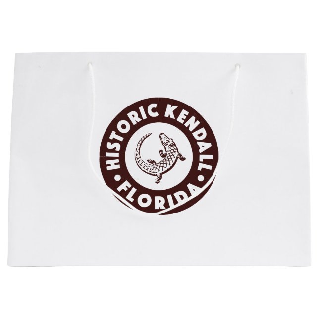 Kendall Florida Circle - Brown Große Geschenktüte (Vorderseite)