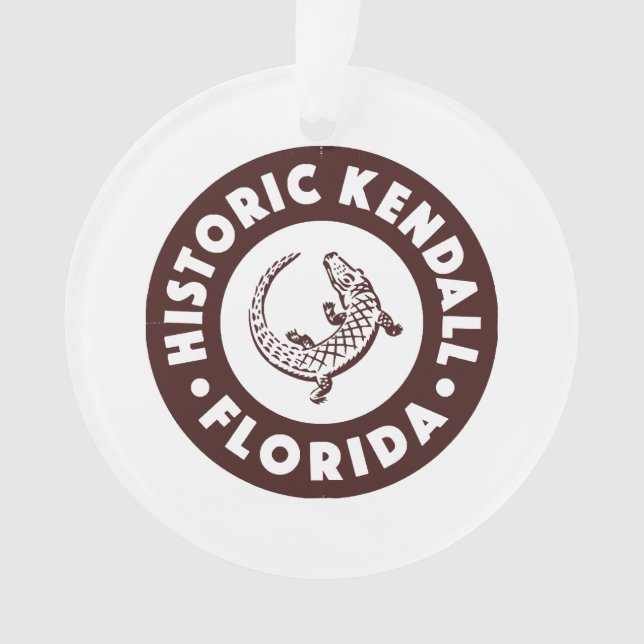 Kendall Florida Circle - Brown Ornament (Vorderseite)
