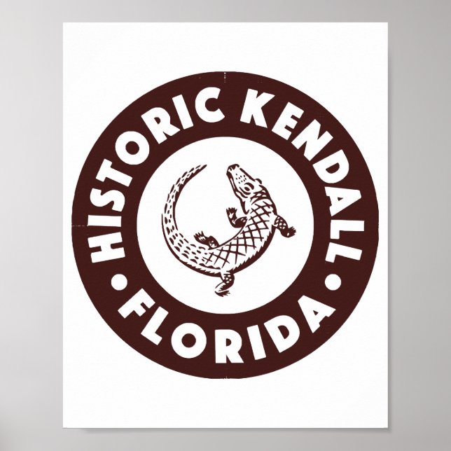 Kendall Florida Circle - Brown Poster (Vorne)