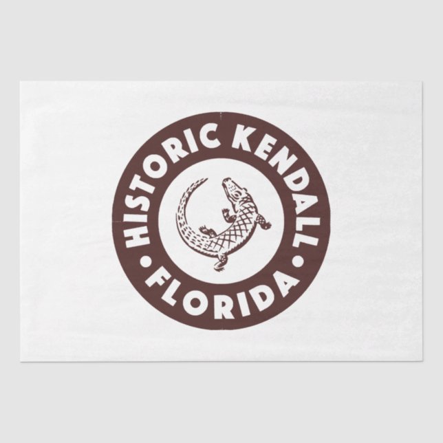 Kendall Florida Circle - Brown Seidenpapier (Vorderseite)