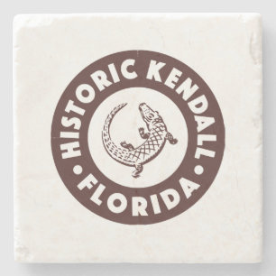 Kendall Florida Circle - Brown Steinuntersetzer