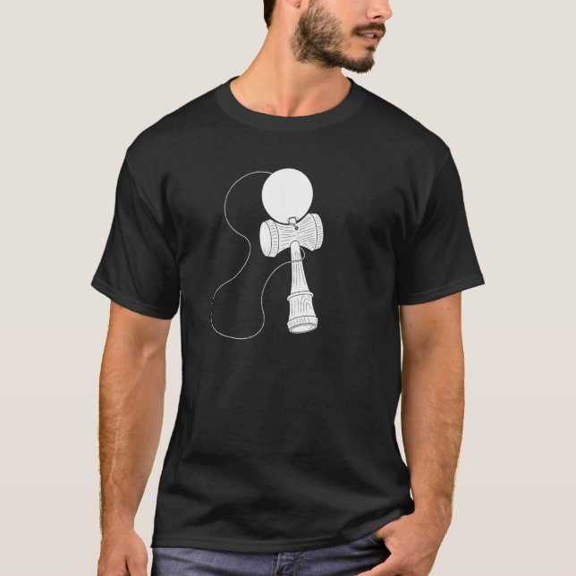 Kendama Player Kendama Apparel Kendama Trick Train T-Shirt (Vorderseite)
