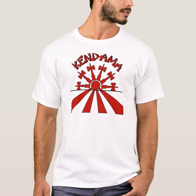 Kendama Sun, rot T-Shirt (Vorderseite)