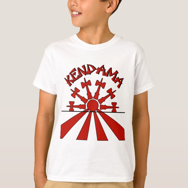 Kendama Sun, rot T-Shirt (Vorderseite)