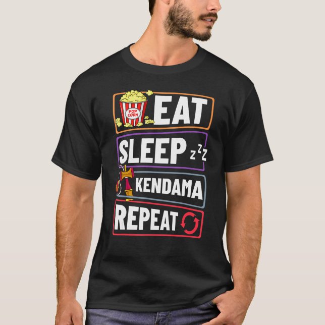 Kendama Trick Japanischer Spielball Ball Anfänger T-Shirt (Vorderseite)