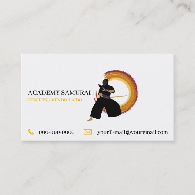 Kendo Business Card Visitenkarte (Vorderseite)
