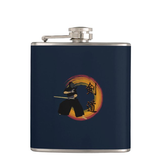 Kendo Flask Flachmann (Vorderseite)