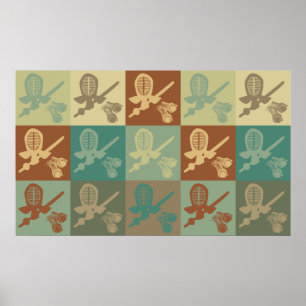 Kendo Pop Art Poster