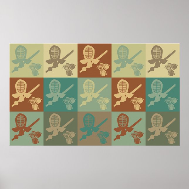 Kendo Pop Art Poster (Vorne)