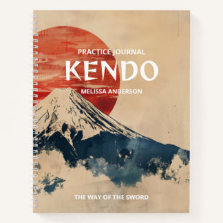 Kendo Practice Journal Practitioners Instructors Notizbuch